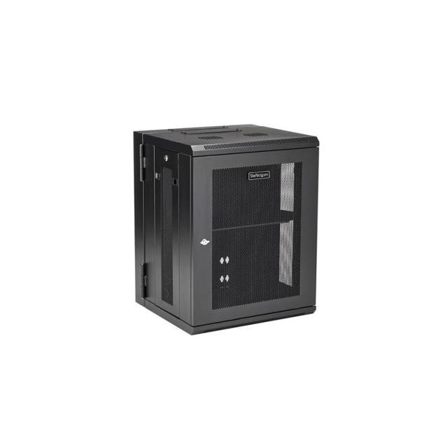 StarTech.com - Armario Rack de Pared para Servidores 15U 19" 4 Columnas y Estante 1U - Rack de Servidores de Montaje en Pared co