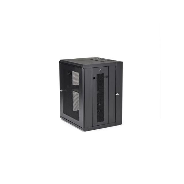 StarTech.com - Armario Rack de Pared para Servidores 15U 19" 4 Columnas y Estante 1U - Rack de Servidores de Montaje en Pared co