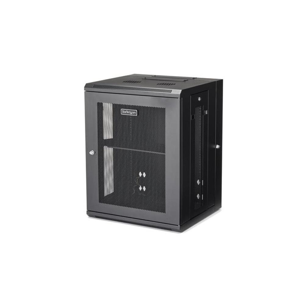 StarTech.com - Armario Rack de Pared para Servidores 15U 19" 4 Columnas y Estante 1U - Rack de Servidores de Montaje en Pared co