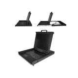 StarTech.com - Consola KVM de Montaje en Rack - Teclado QWERTY - KVM para Rack de Servidores de 1 puerto VGA con Monitor LCD de