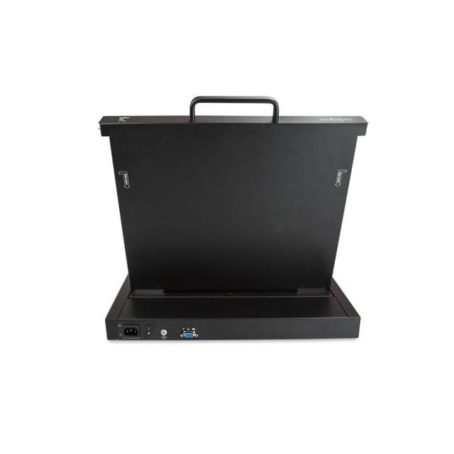StarTech.com - Consola KVM de Montaje en Rack - Teclado QWERTY - KVM para Rack de Servidores de 1 puerto VGA con Monitor LCD de