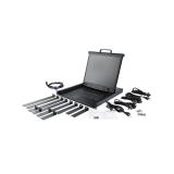 StarTech.com - Consola KVM de Montaje en Rack - Teclado QWERTY - KVM para Rack de Servidores de 1 puerto VGA con Monitor LCD de