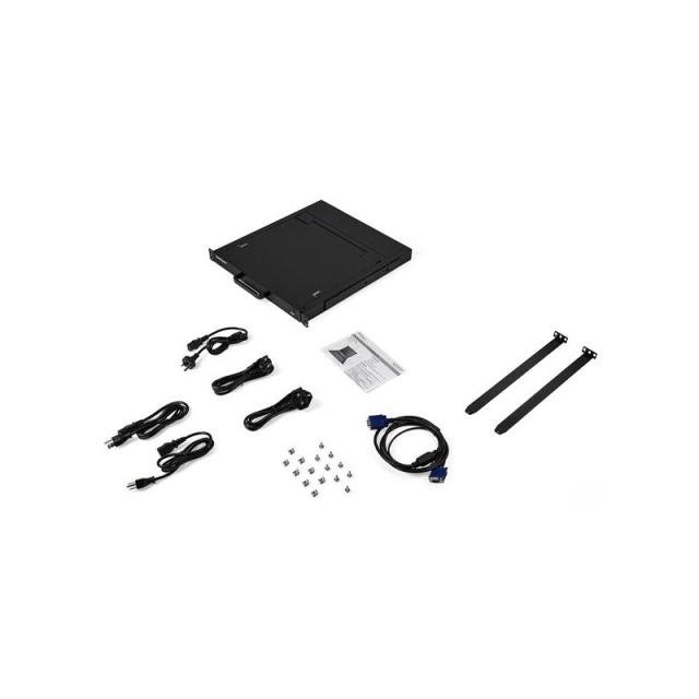 StarTech.com - Consola KVM de Montaje en Rack - Teclado QWERTY - KVM para Rack de Servidores de 1 puerto VGA con Monitor LCD de