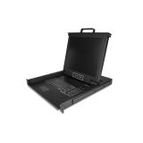 StarTech.com - Consola KVM de Montaje en Rack - Teclado QWERTY - KVM para Rack de Servidores de 1 puerto VGA con Monitor LCD de