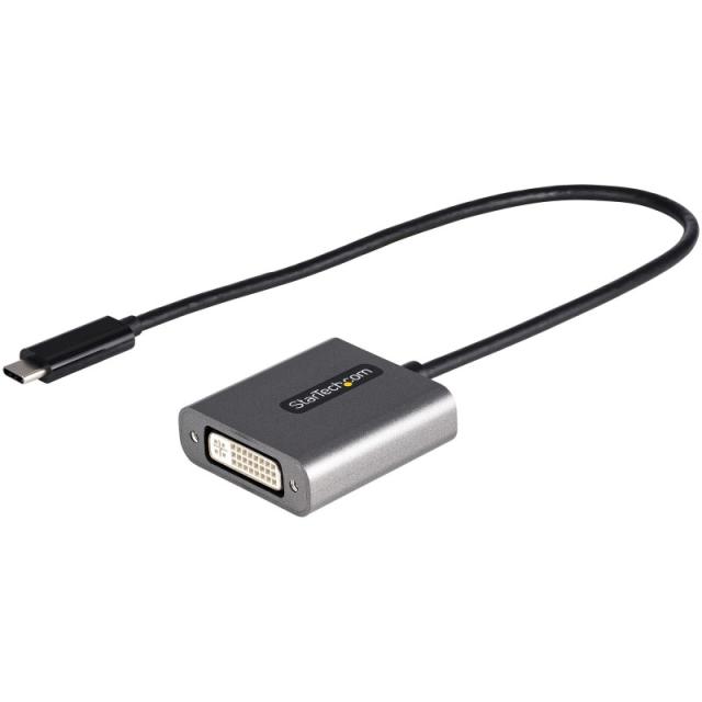 StarTech.com - Adaptador USB C a DVI - Conversor de Vídeo USB Tipo C a DVI-D para Monitor/Proyector - Compatible con Thunderbolt