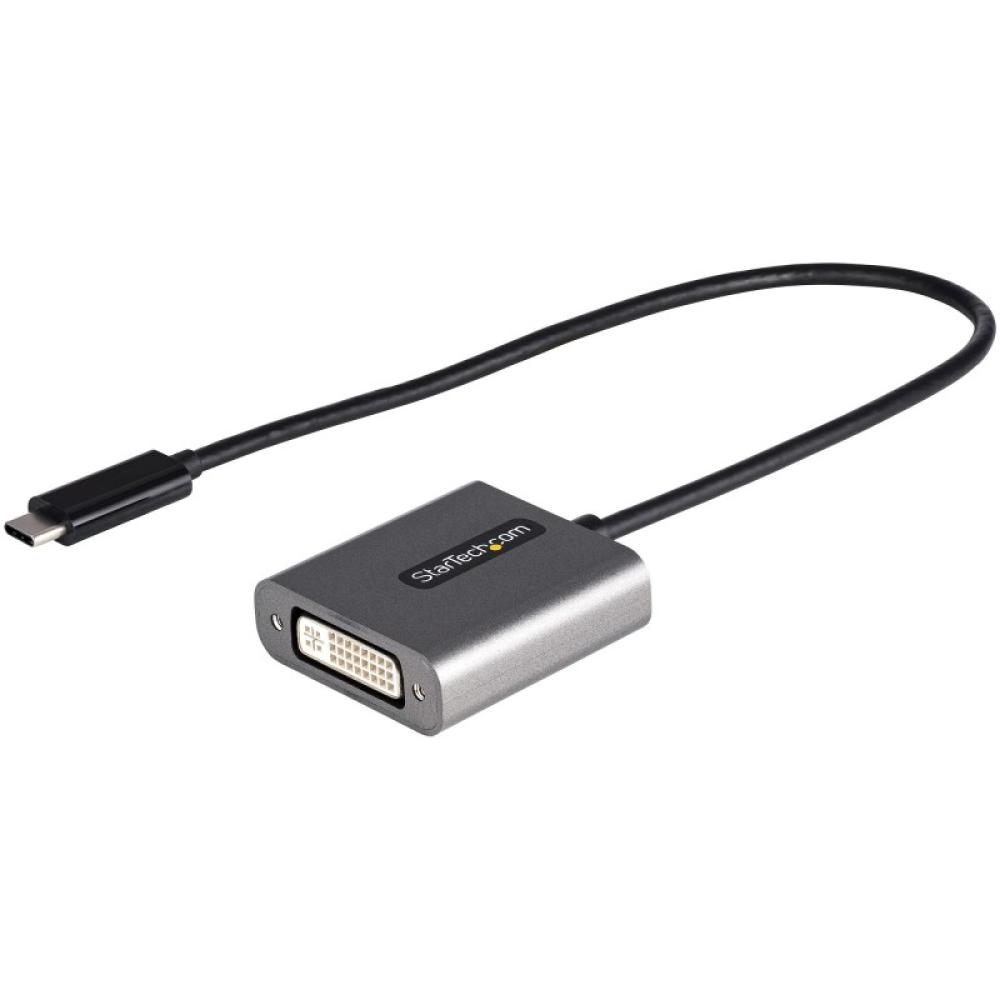 StarTech.com - Adaptador USB C a DVI - Conversor de Vídeo USB Tipo C a DVI-D para Monitor/Proyector - Compatible con Thunderbolt