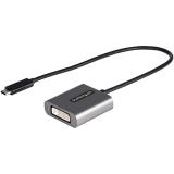 StarTech.com - Adaptador USB C a DVI - Conversor de Vídeo USB Tipo C a DVI-D para Monitor/Proyector - Compatible con Thunderbolt