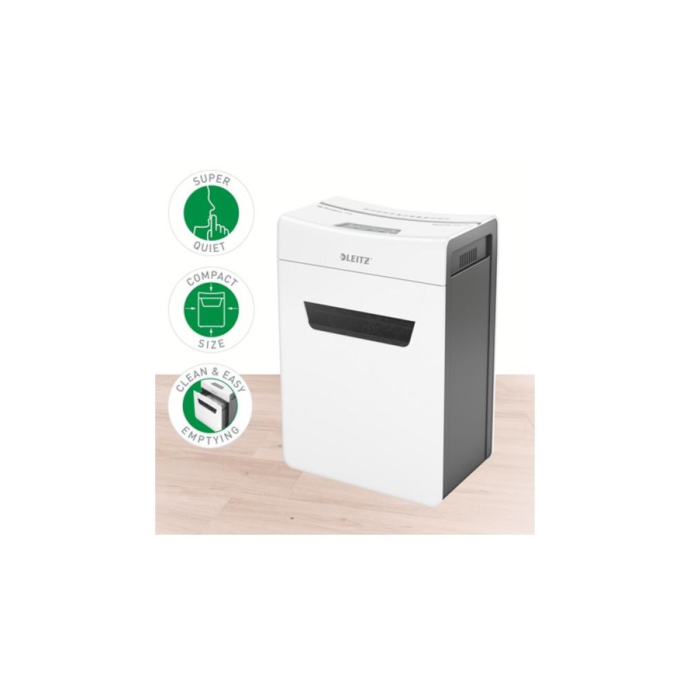 Leitz - 80920000 triturador de papel 55 dB Gris, Blanco