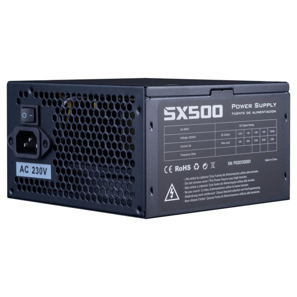 Hiditec - PSX500 Bulk unidad de fuente de alimentación 500 W 20+4 pin ATX ATX Negro