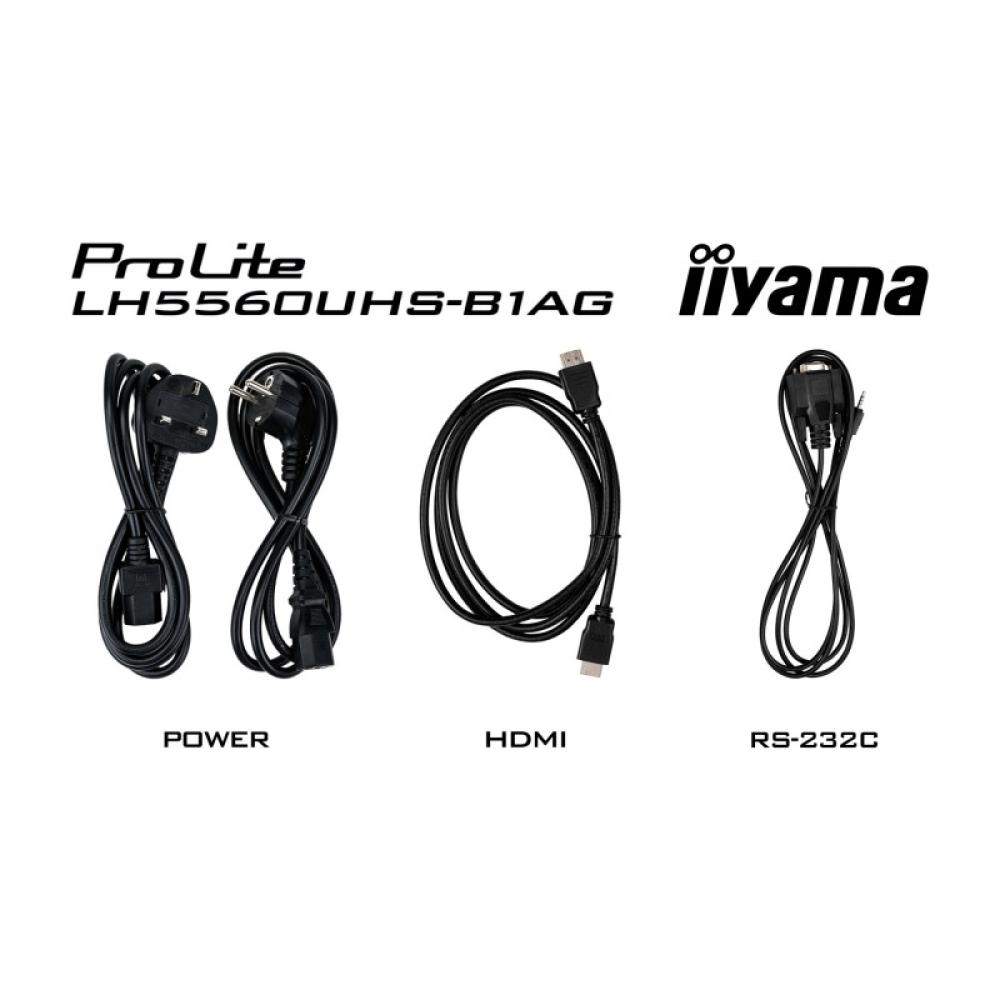iiyama - LH5560UHS-B1AG pantalla de señalización Pizarra de caballete digital 138,7 cm (54.6") LED Wifi 500 cd / m² 4K Ultra HD