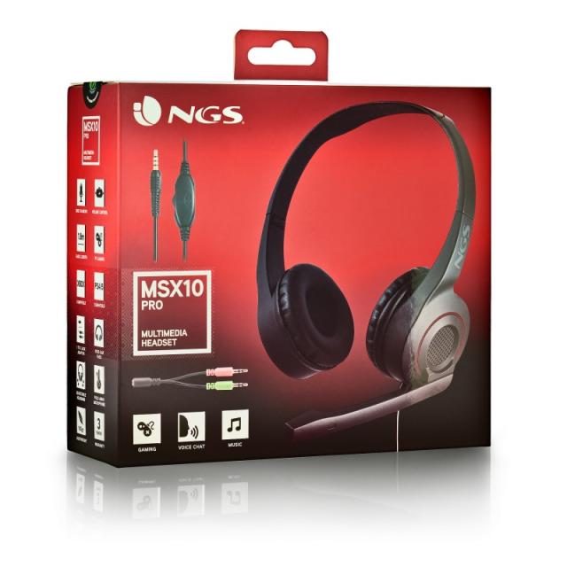 NGS - MSX 10 PRO Auriculares Alámbrico Diadema Juego Negro