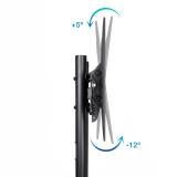 TooQ - RAMSÉS Soporte de Suelo con Ruedas para Pantallas 37"- 70", Negro