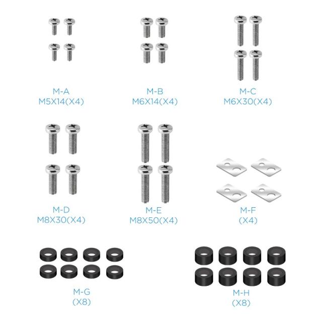 TooQ - RAMSÉS Soporte de Suelo con Ruedas para Pantallas 37"- 70", Negro