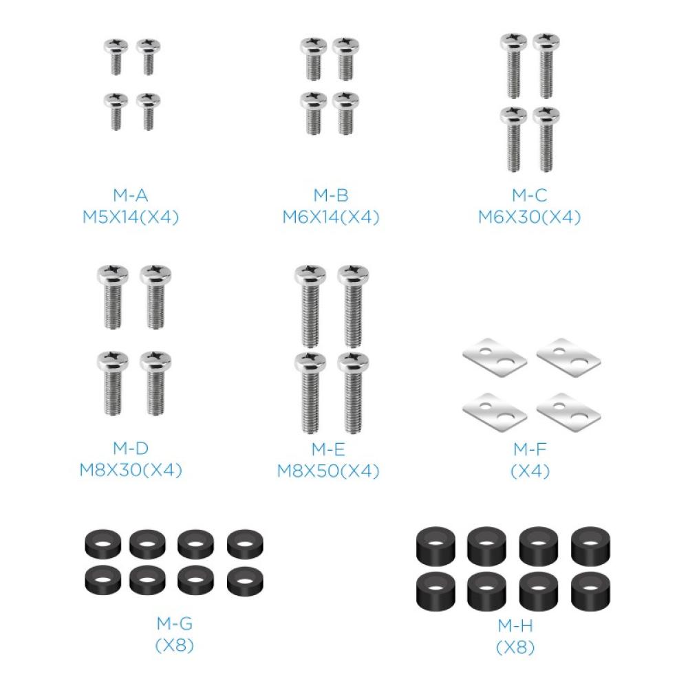 TooQ - RAMSÉS Soporte de Suelo con Ruedas para Pantallas 37"- 70", Negro