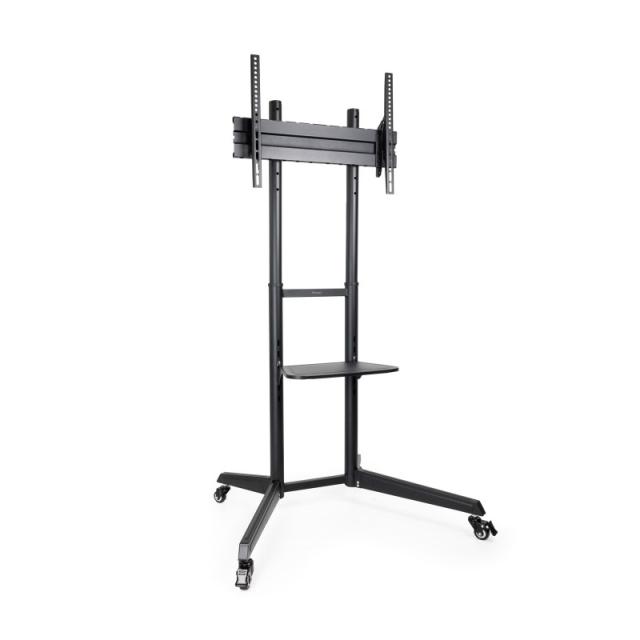 TooQ - RAMSÉS Soporte de Suelo con Ruedas para Pantallas 37"- 70", Negro