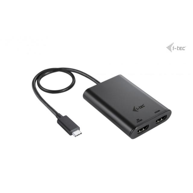 i-tec - USB-C Dual 4K/60Hz (single 8K/30Hz) HDMI Video Adapter