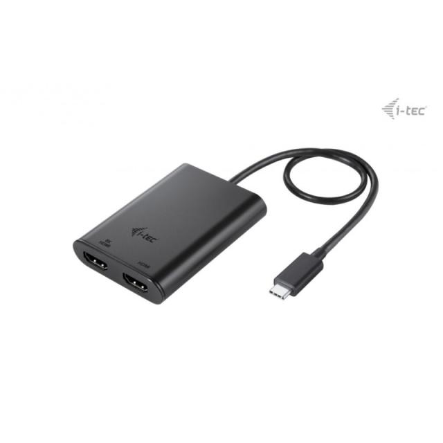 i-tec - USB-C Dual 4K/60Hz (single 8K/30Hz) HDMI Video Adapter