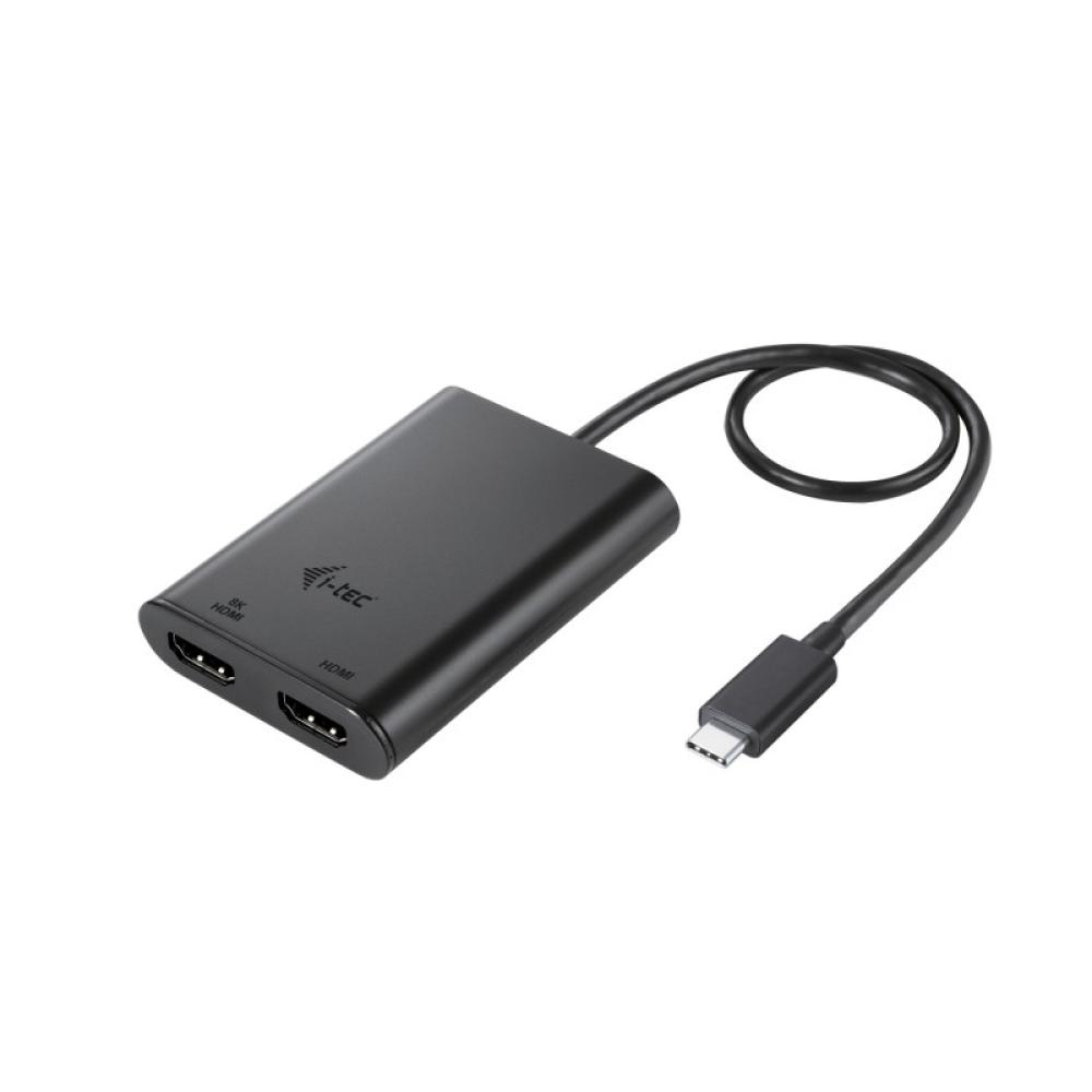 i-tec - USB-C Dual 4K/60Hz (single 8K/30Hz) HDMI Video Adapter