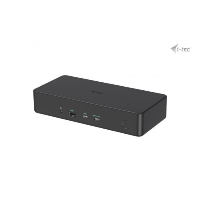 i-tec - USB 3.0 / USB-C / Thunderbolt 3 Professional Dual 4K Display Docking Station Generation 2 + Power Delivery 100W