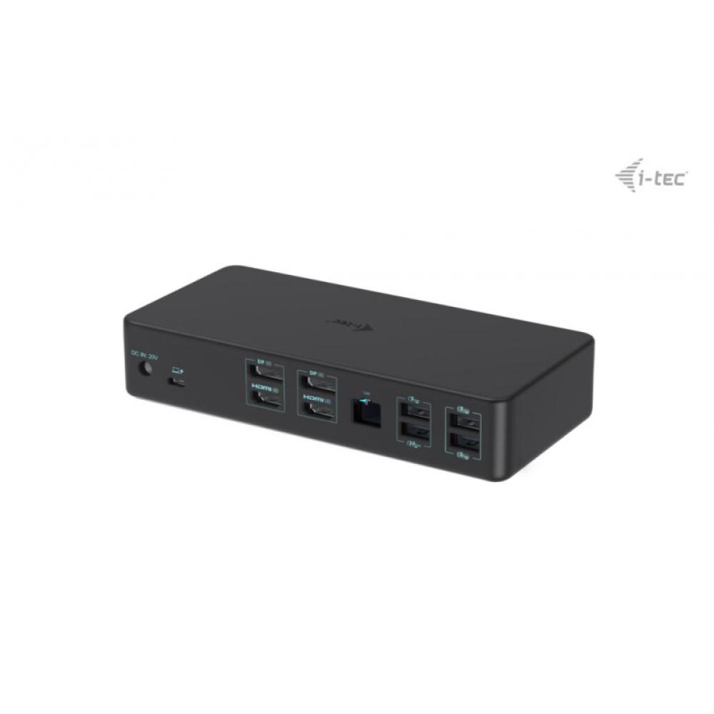 i-tec - USB 3.0 / USB-C / Thunderbolt 3 Professional Dual 4K Display Docking Station Generation 2 + Power Delivery 100W