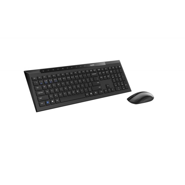Rapoo - 8210M teclado Ratón incluido Universal Bluetooth QWERTY Negro