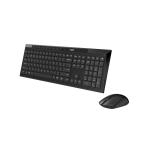 Rapoo - 8210M teclado Ratón incluido Universal Bluetooth QWERTY Negro