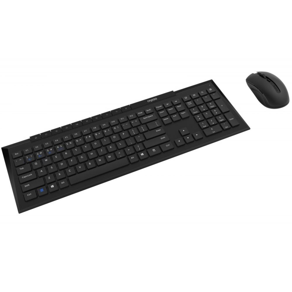 Rapoo - 8210M teclado Ratón incluido Universal Bluetooth QWERTY Negro