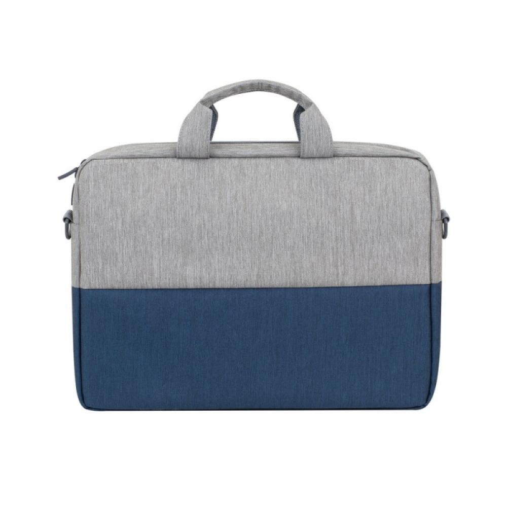Rivacase - 7532 39,6 cm (15.6") Maletín Azul, Gris
