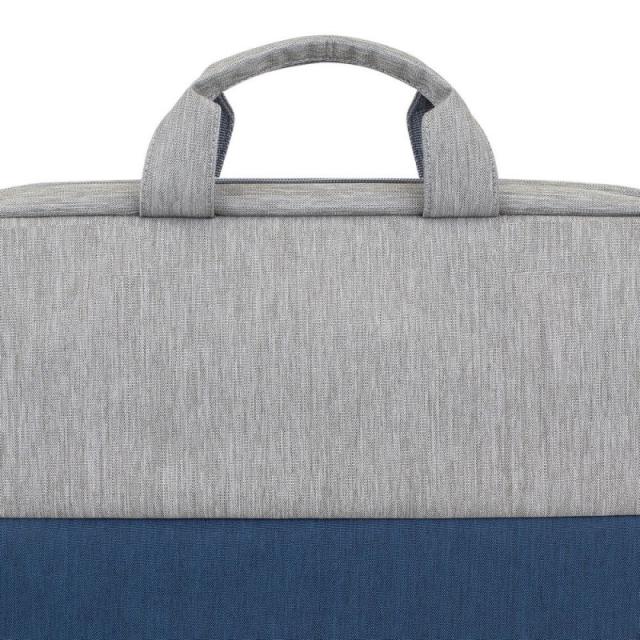 Rivacase - 7532 39,6 cm (15.6") Maletín Azul, Gris