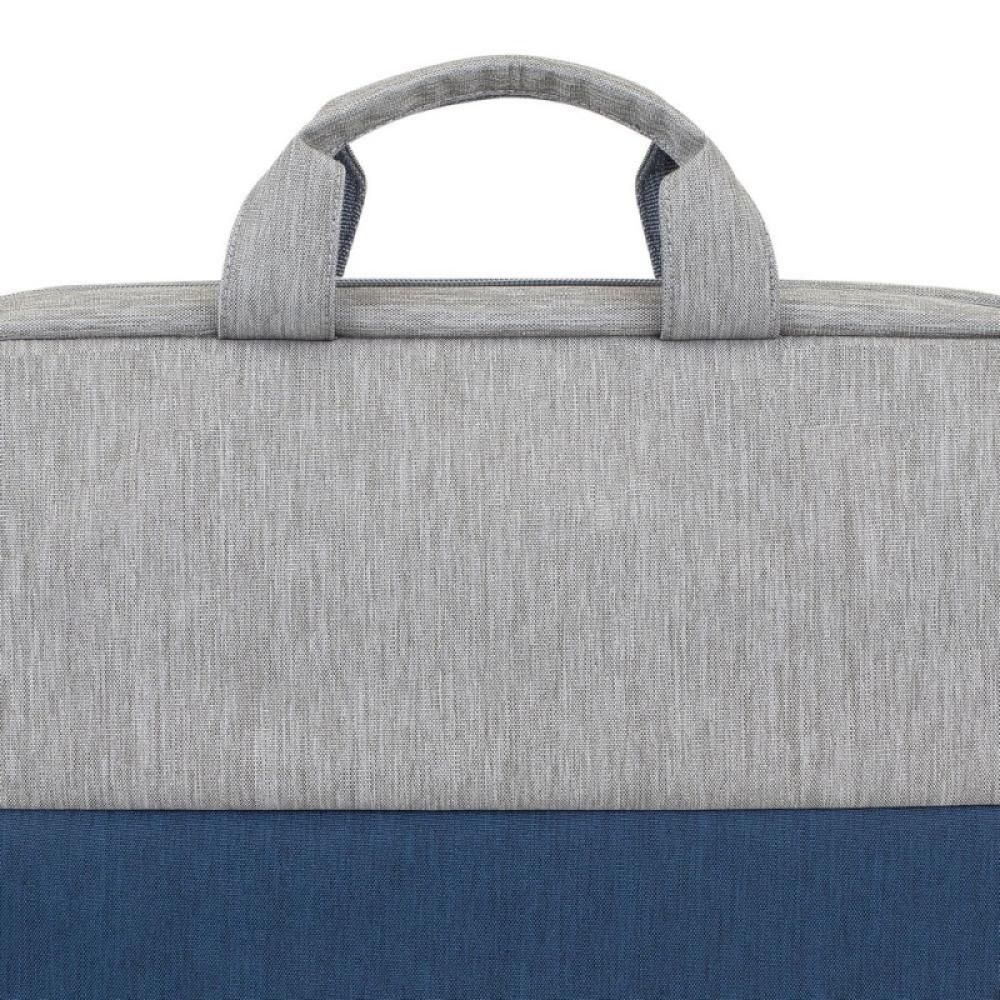 Rivacase - 7532 39,6 cm (15.6") Maletín Azul, Gris