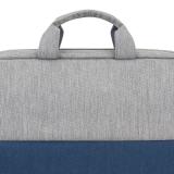 Rivacase - 7532 39,6 cm (15.6") Maletín Azul, Gris