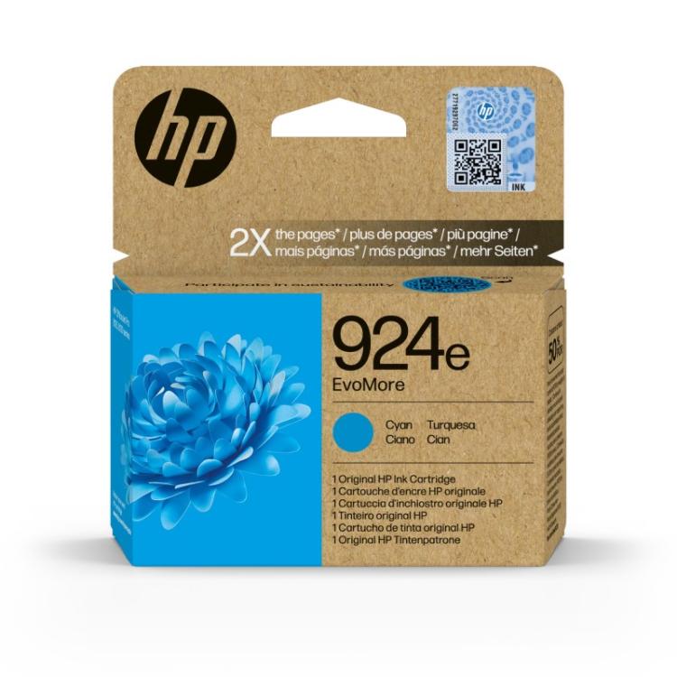 HP - Cartucho de Tinta Original EvoMore 924e cian