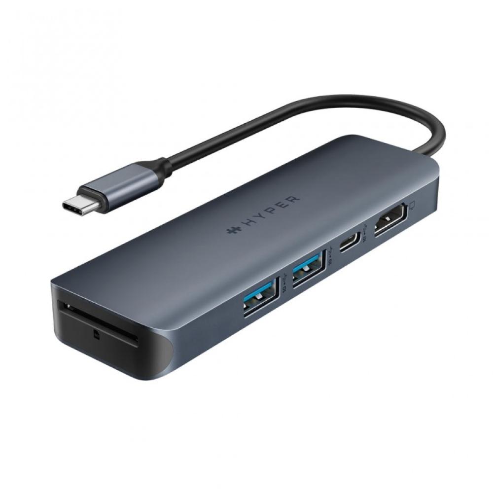 HYPER - HD4003GL USB 3.2 Gen 1 (3.1 Gen 1) Type-C 10000 Mbit/s Azul, Gris