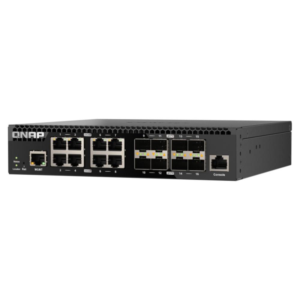 QNAP - QSW-M3216R-8S8T switch Gestionado L2/L3 10G Ethernet (100/1000/10000) 1U Negro