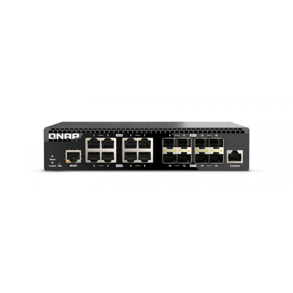 QNAP - QSW-M3216R-8S8T switch Gestionado L2/L3 10G Ethernet (100/1000/10000) 1U Negro