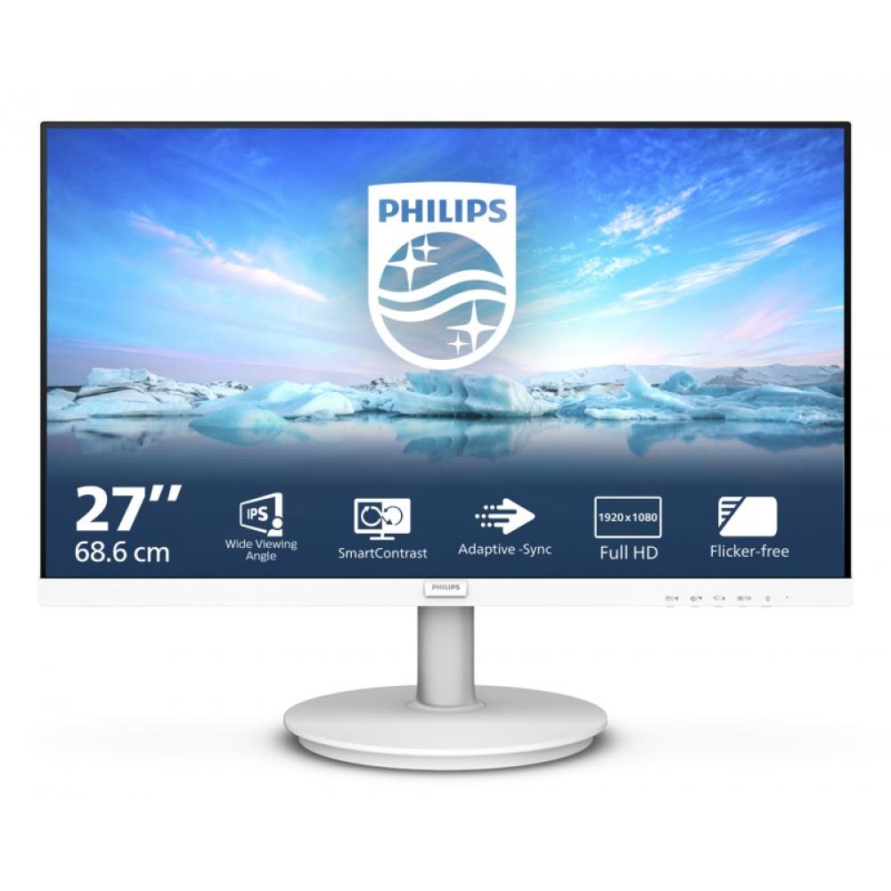 Philips - V Line 271V8AW/00 pantalla para PC 68,6 cm (27") 1920 x 1080 Pixeles Full HD LCD Blanco
