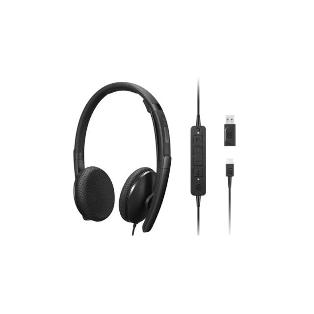 Lenovo - 4XD1M45626 auricular y casco Auriculares Alámbrico Diadema USB Tipo C Negro