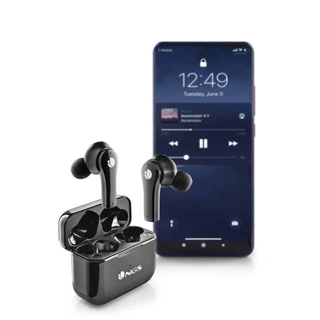 NGS - ARTICA BLOOM Auriculares Inalámbrico Dentro de oído Llamadas/Música USB Tipo C Bluetooth Negro