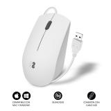 SUBBLIM - Ratón Business Silencioso con cable USB 1200 DPI Blanco