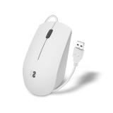 SUBBLIM - Ratón Business Silencioso con cable USB 1200 DPI Blanco