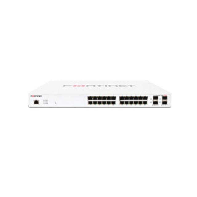 Fortinet - FS-124E-POE switch Gestionado L2 Gigabit Ethernet (10/100/1000) Energía sobre Ethernet (PoE) 1U Blanco