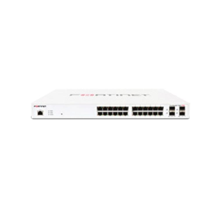 Fortinet - FS-124E-POE switch Gestionado L2 Gigabit Ethernet (10/100/1000) Energía sobre Ethernet (PoE) 1U Blanco