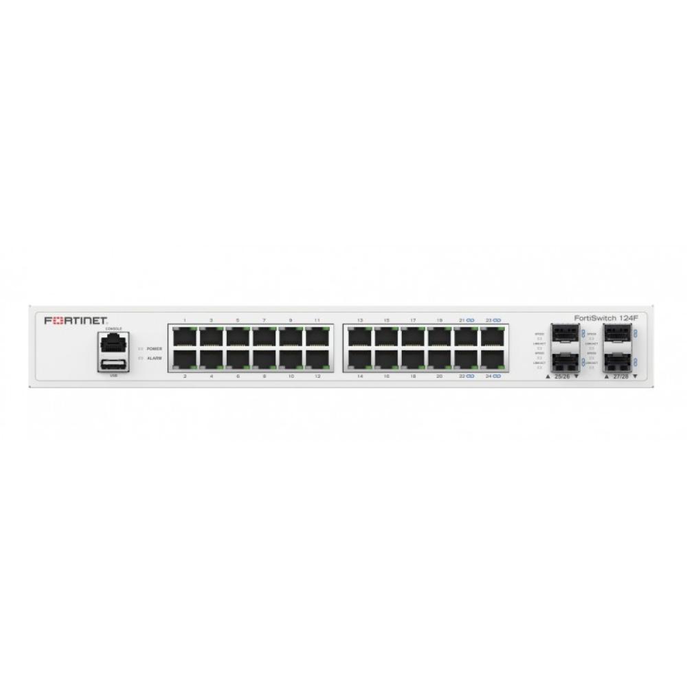 Fortinet - FS-124F switch Gestionado L2 Gigabit Ethernet (10/100/1000) 1U Blanco