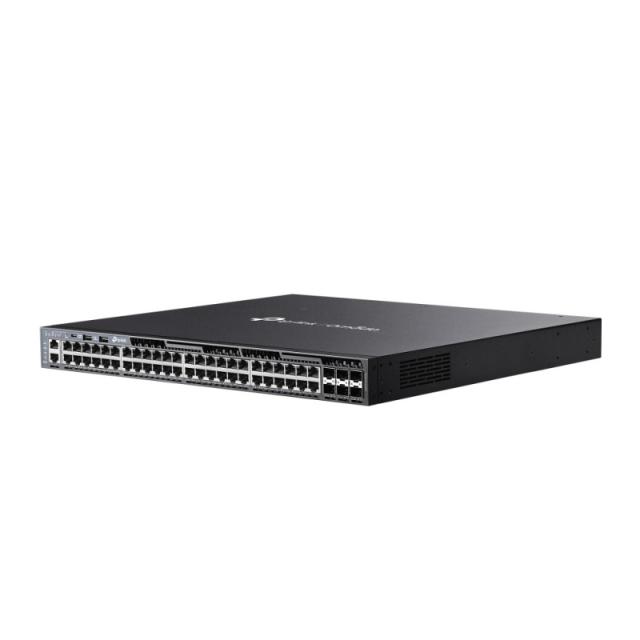 TP-Link - Omada SG6654XHP switch Gestionado L3 Gigabit Ethernet (10/100/1000) Energía sobre Ethernet (PoE) 1U Negro