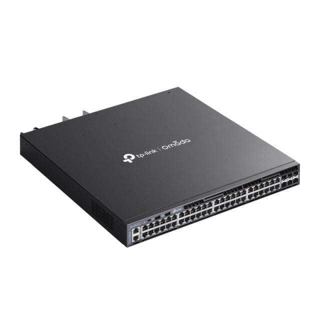 TP-Link - Omada SG6654XHP switch Gestionado L3 Gigabit Ethernet (10/100/1000) Energía sobre Ethernet (PoE) 1U Negro
