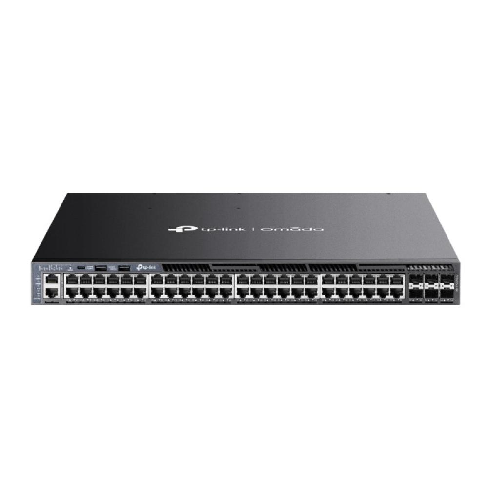 TP-Link - Omada SG6654XHP switch Gestionado L3 Gigabit Ethernet (10/100/1000) Energía sobre Ethernet (PoE) 1U Negro