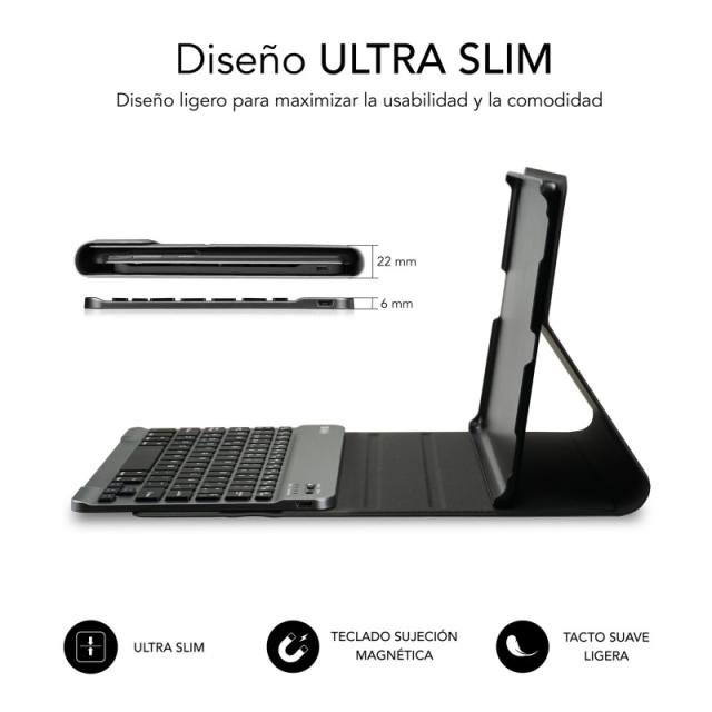 SUBBLIM - Funda con Teclado KeyTab Pro BT Samsung Galaxy Tab A9 +11”