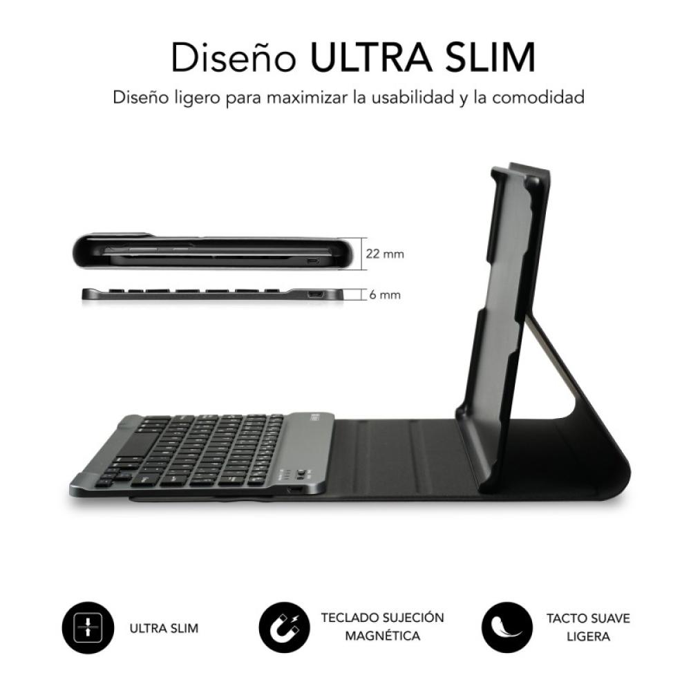 SUBBLIM - Funda con Teclado KeyTab Pro BT Samsung Galaxy Tab A9 +11”