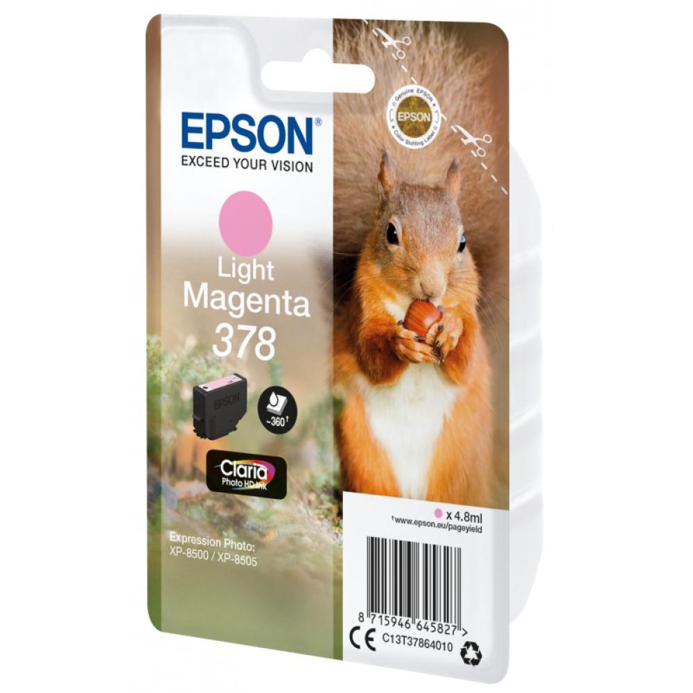 Epson - Squirrel Singlepack Light Magenta 378 Claria Photo HD Ink
