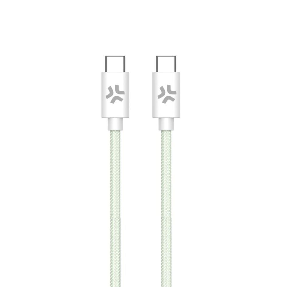 Celly - USBCUSBCCOTTGN cable USB 1,5 m USB C Verde, Blanco